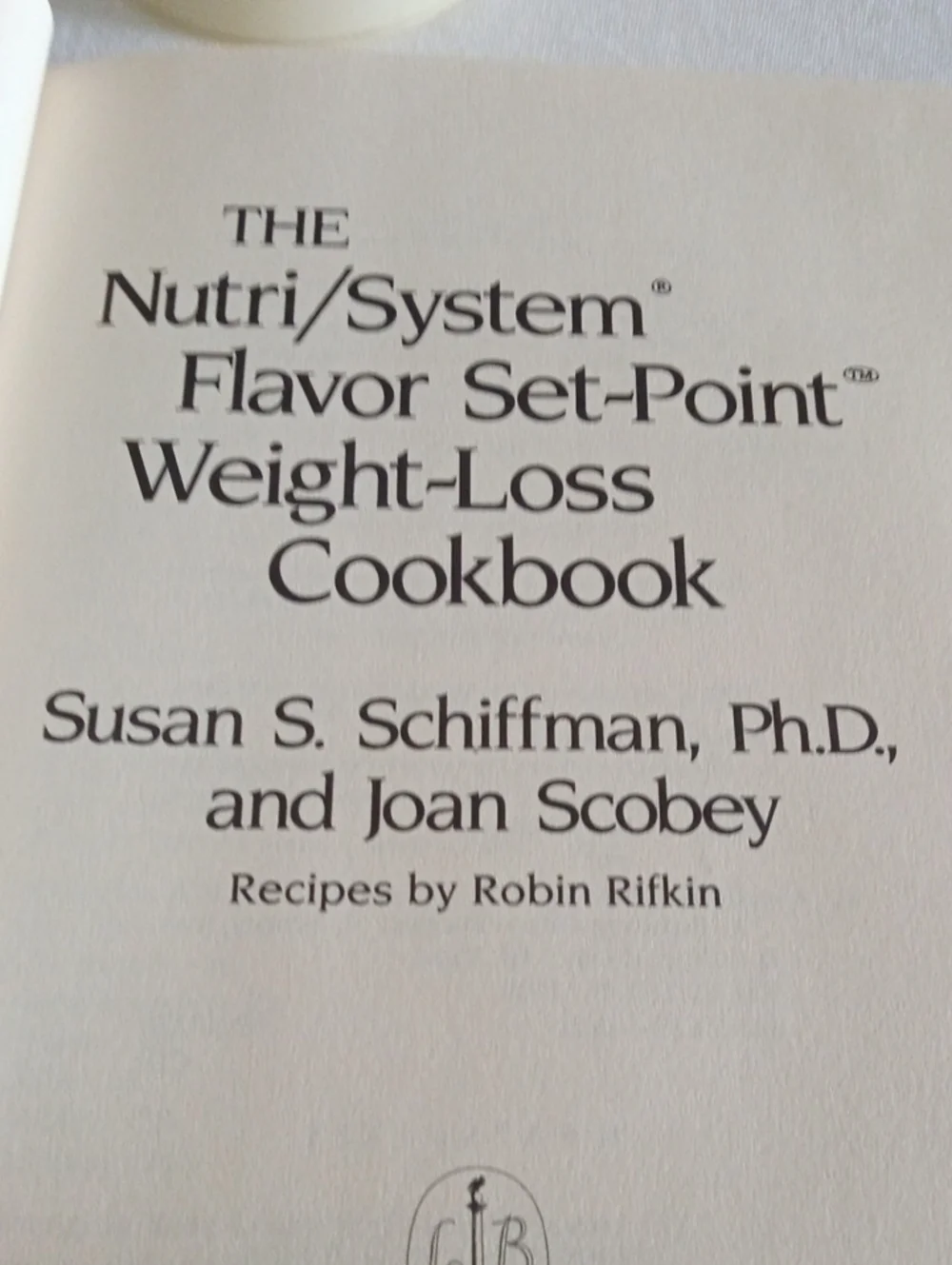 Cookbook: The Nutri System Flavor Set-Point Weight-Loss Cookbook